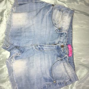 Denim shorts